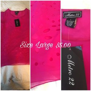 Metro 22 Pink Top